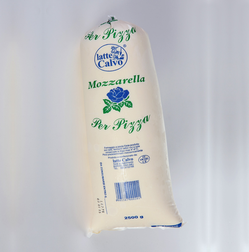Mozzarella per pizza da Kg. 2,5